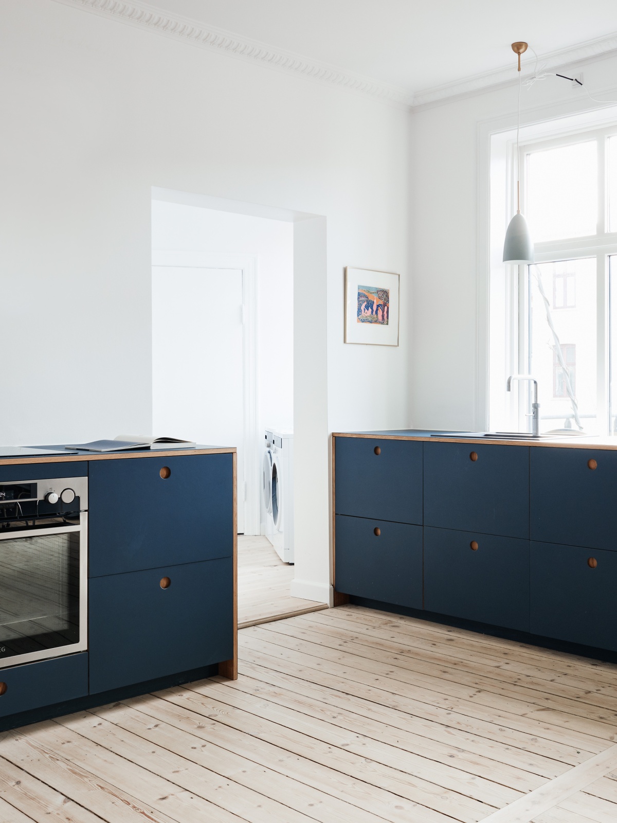 Cuisine en linoléum bleu BASIS