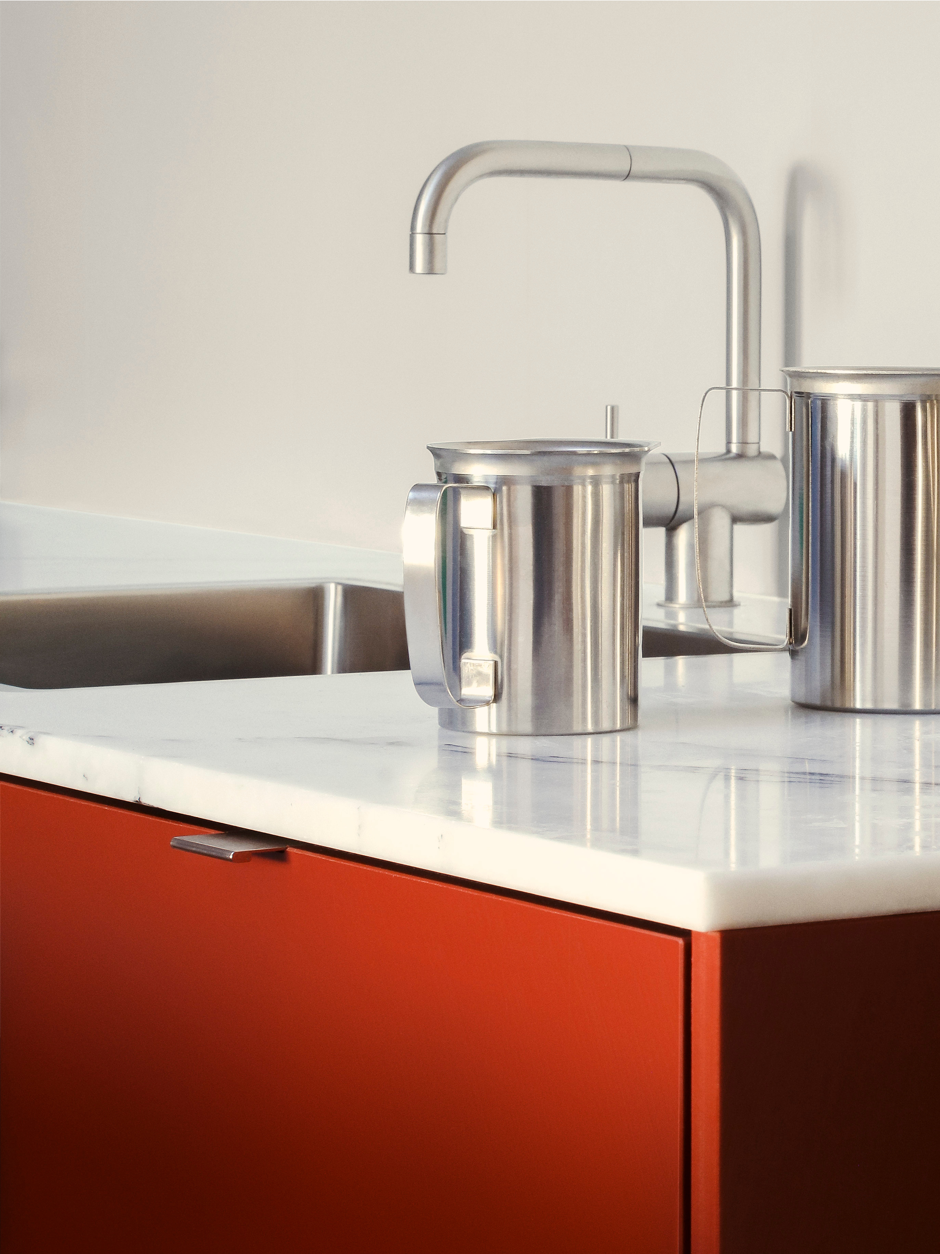 Steel handles for MATCH kitchen