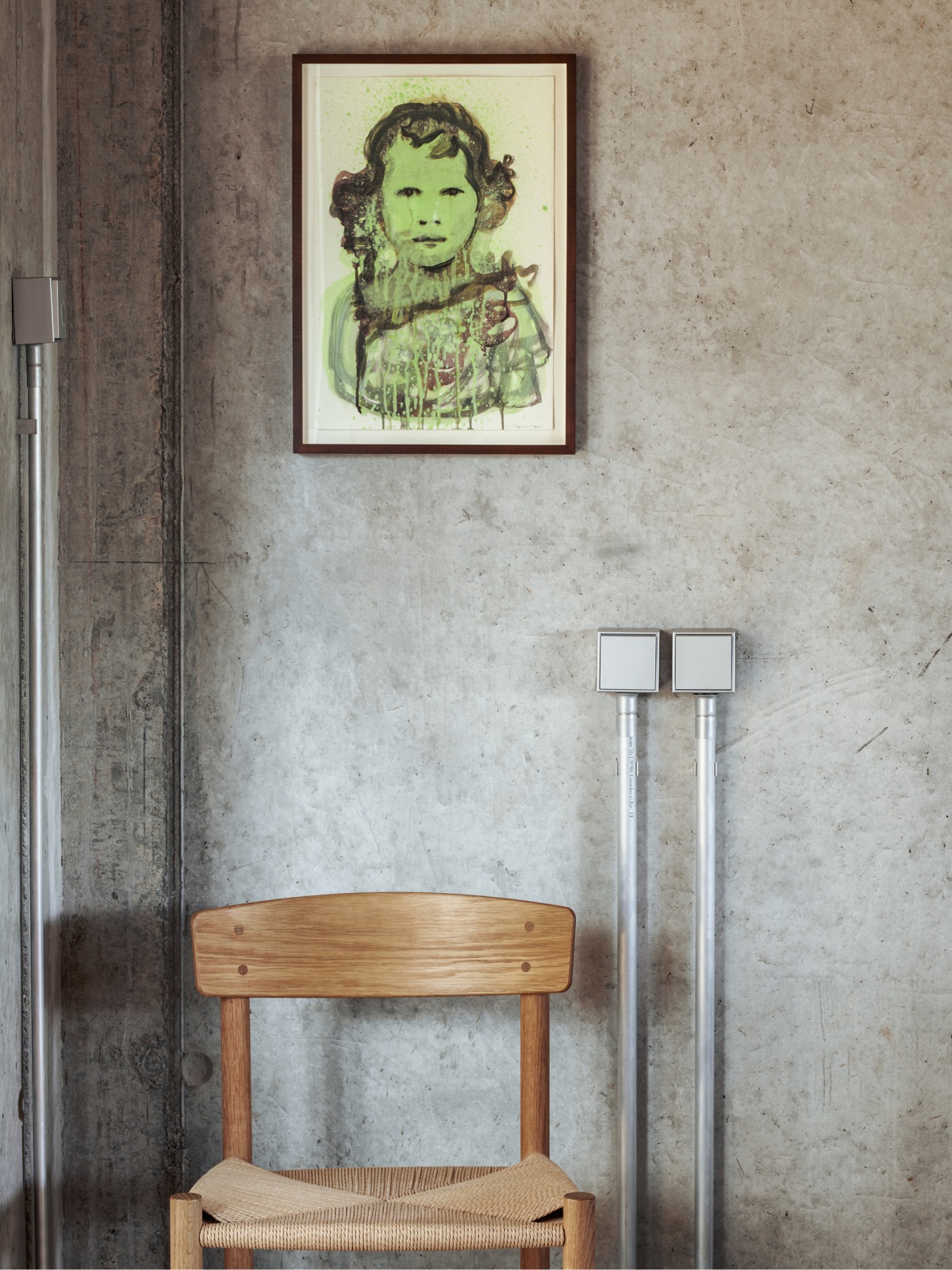 Painting and chair